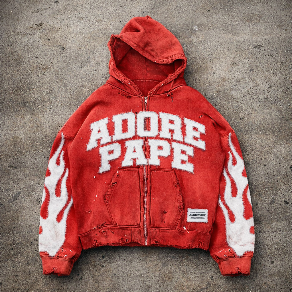 Streetwear addict Hoodie "Blaze Red"
